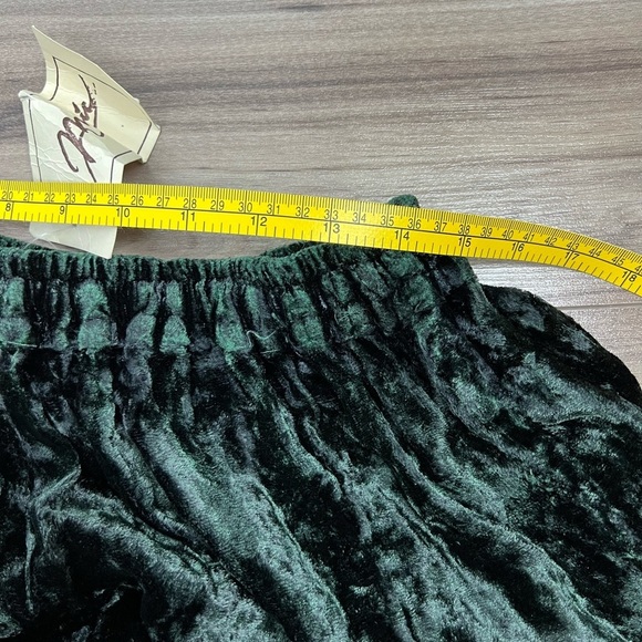 90s Insane embroidered crushed  velvet maxi skirt & top set - Picture 5 of 9